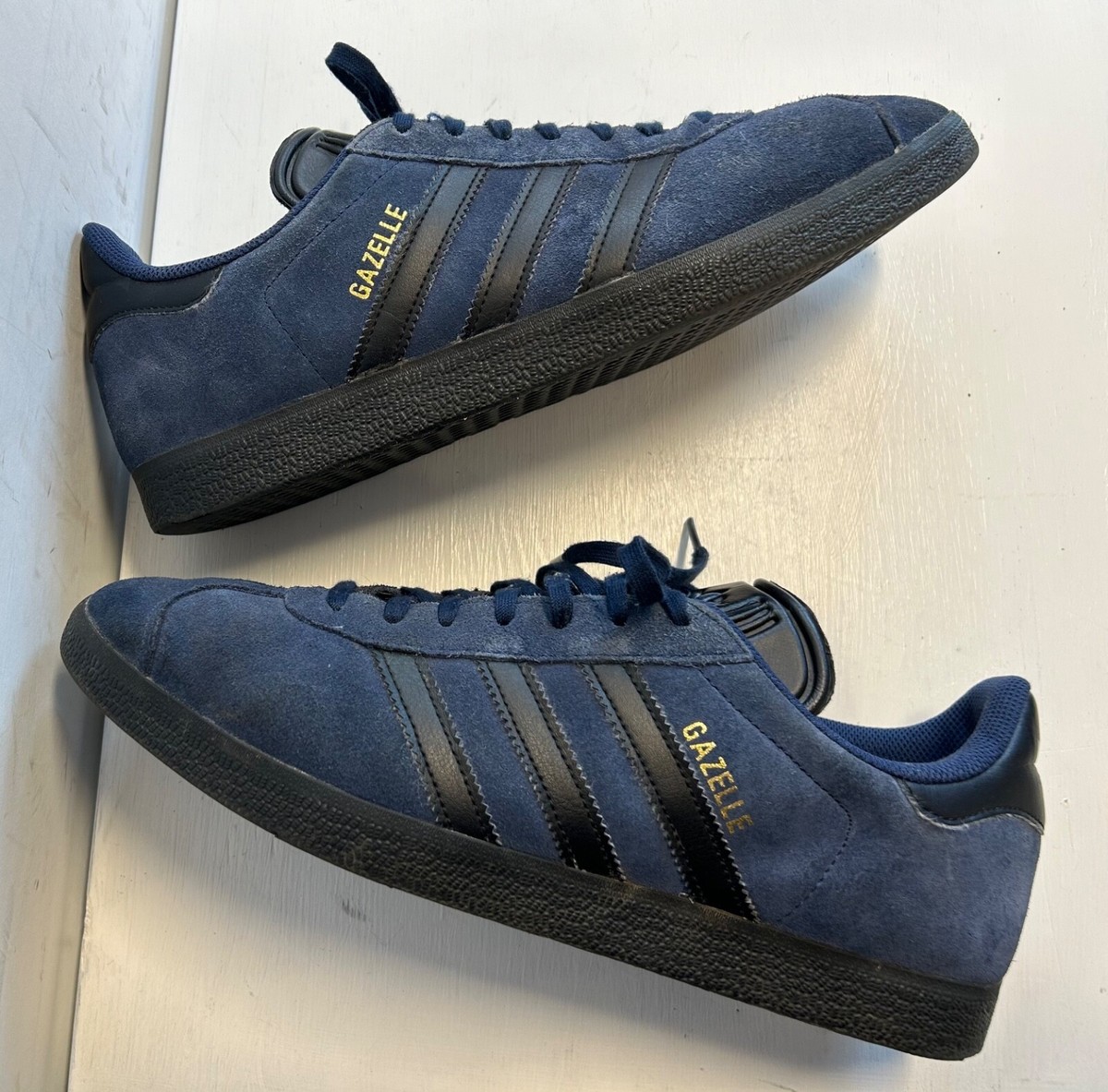 ADIDAS Gazelle Dublin Blue Suede Mens Trainers UK Size 9.5 | eBay UK