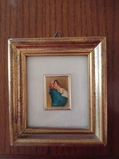Quadretto Miniatura Religiosa Madonna Con Bambino Del Ferruzzi 