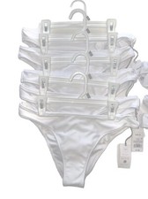 Shade  Shore White Extra Cheeky Bikini Bottom medium 8-10 
