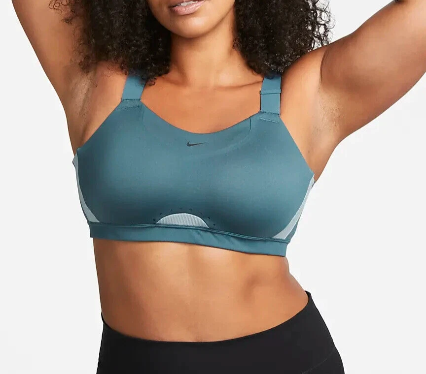 NEW Nike DD0430-058 Alpha Padded Adjustable Blue Sports Bra Womens