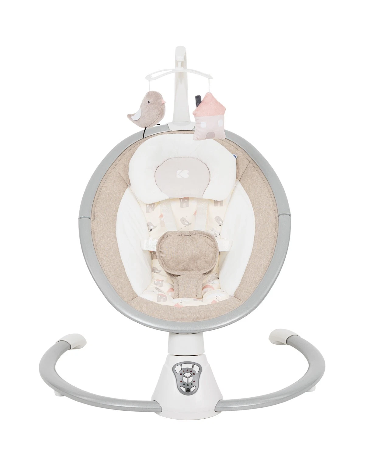 KikkaBoo Twiddle Electrical Side-to-Side for Baby Portable Swing Beige