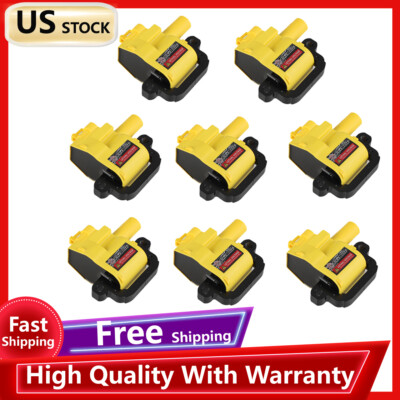 8PCS High Performance Ignition Coil D580 For GMC Chevy V8 LS1 LS6 C1144 UF192