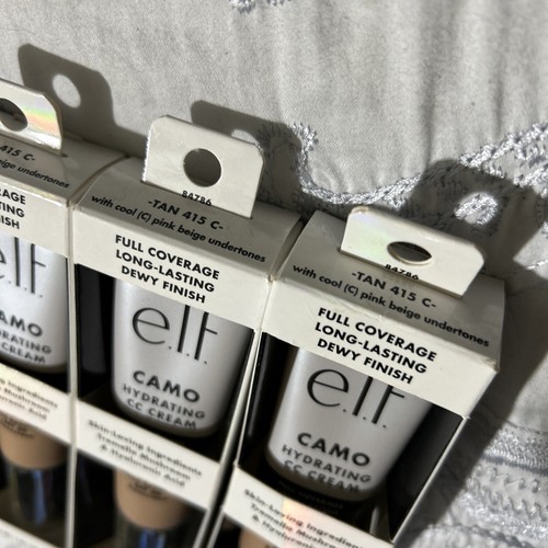 ELF Camo CC Cream Full Coverage Foundation Tan 415 C -1.05 OZ - 4 PACK! NEW!!!!! - Picture 8 of 8