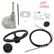 14 Feet Boat Rotary Steering System Outboard Kit SS13714 14Ft Marine Cable