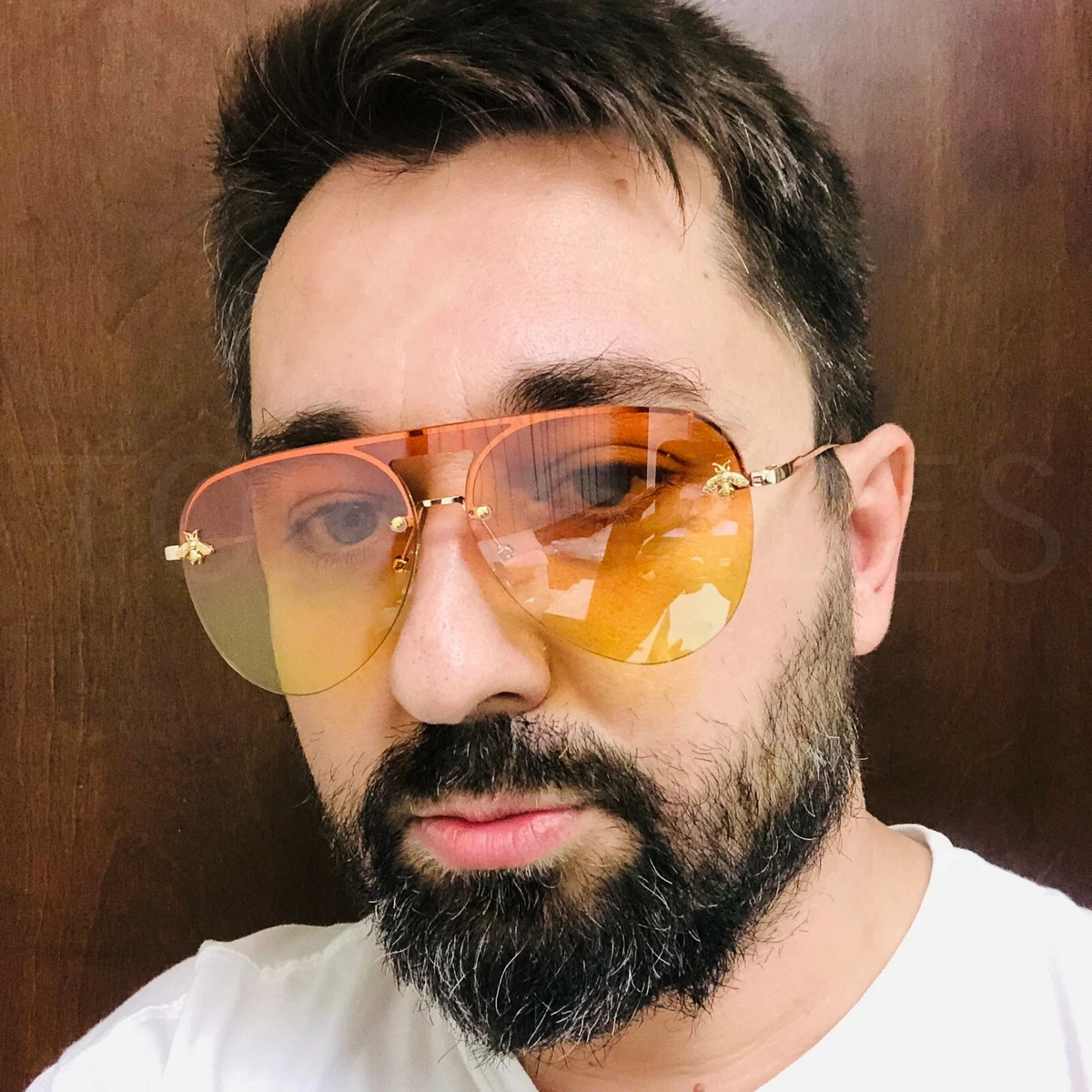 Women Men Sunglasses Fashion Luxury Orange Lens Oceanic Color Style Shades 2023