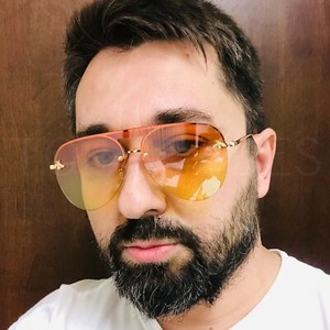 orange lens aviators