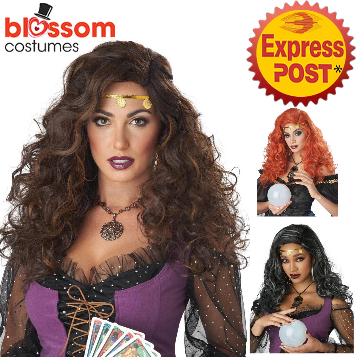 Gypsy wigs for halloween deals