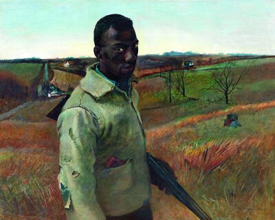 Andrew Wyeth : Black Hunter : 1938 : Archival Quality Art Print