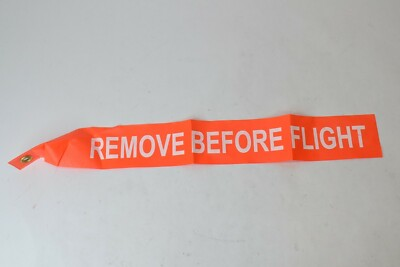 #ad Remove Before Flight 24quot; Bright Orange Aircraft Safety Tag Flag Banner Hotrod $9.99