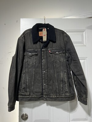 Levi s Canvas New with tags Trucker Bomber jacket Sherpa Lined XL