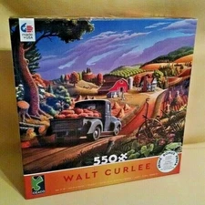 Walt Curlee Puzzle New 550 Pc Pumpkins 2018 Ceaco Fall Theme Farm Truck Harvest