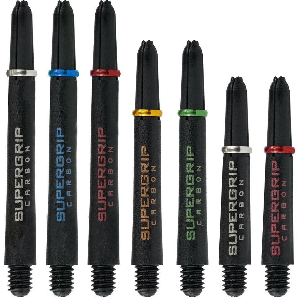 Harrows Supergrip Carbon Shafts 3 Längen viele Farben Dartschäfte Dartshafts