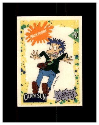1992 Capri Sun Rugrats Stu Pickles Nickelodeon Nicktoons DECAL Sticker card #20
