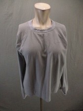 NIKE DRI-FIT RUNNING Size L Womens Gray Fleece Lined Athletic Sweatshirt 062