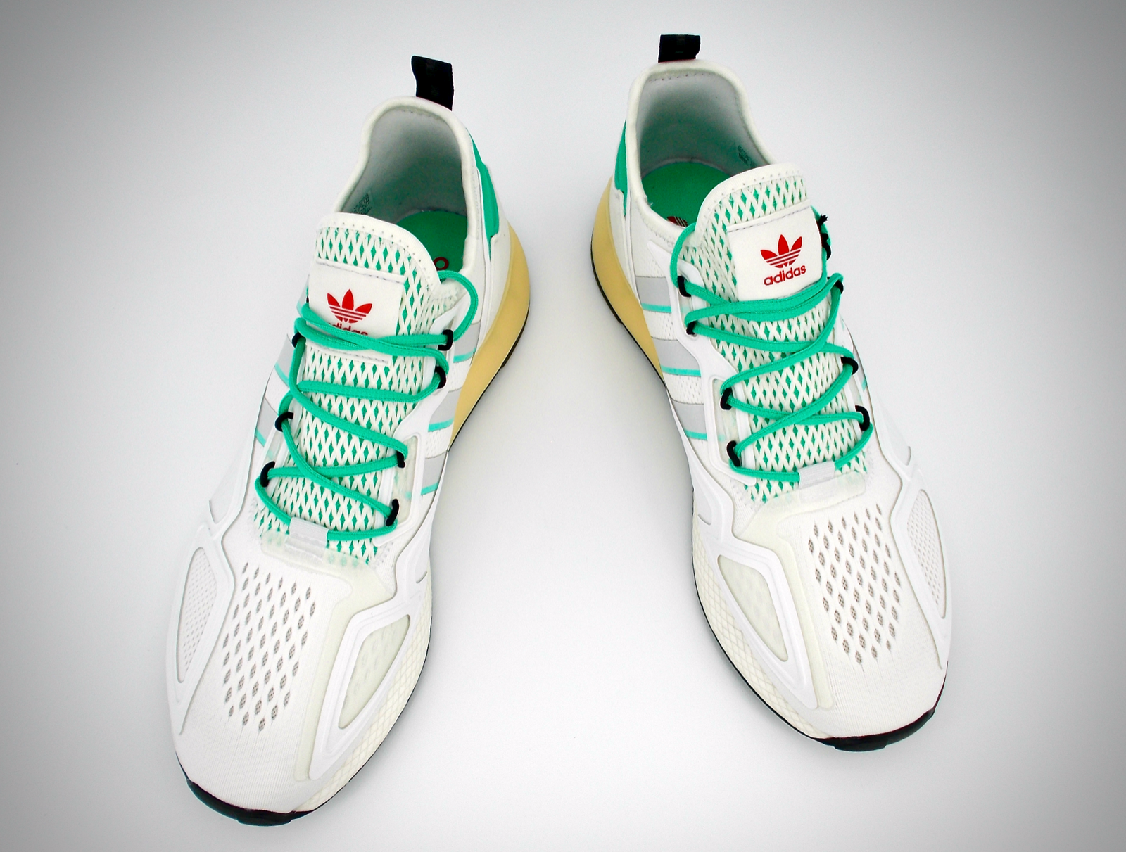 Size 10.5 - adidas ZX 2K Boost Gray Hi-Res Green 2020 for sale online | eBay