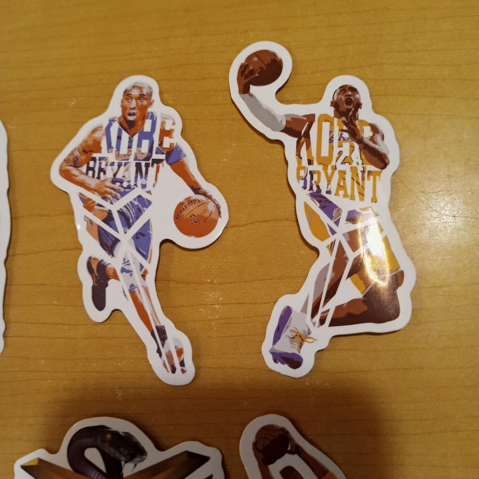 Calcomanías calcomanías de vinilo con logotipo de Kobe Bryant/Mamba estrella de Los Angeles Lakers decoración de pared Foto 4 de 4