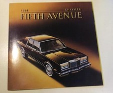 Vintage 1984 Chrysler Fifth Avenue Car Sales Brochure 9 pages CB93