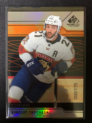 2018-19 SP Game Used Orange Rainbow #26 Vincent Trocheck -Florida Panthers /175