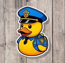 Police Cop Rubber Ducky Sticker Laptop Sticker Water Bottle Sticker Decal