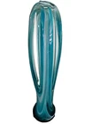 Mid-Century Modern Murano Glass Stretch Finger Vase Blue-Italy