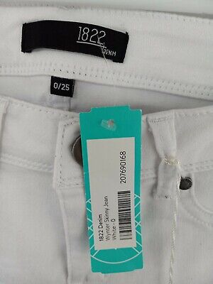 1822 Denim Women's sz 0 White Wynter Cropped Skinny Jeans 1822 Denim Women's sz 0 White Wynter Cropped Skinny Jeans