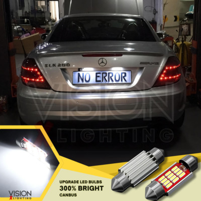 Mercedes B Klasse W245 2005-2011 Upgrade Birnen Nummernschild LED 300% hellweiß