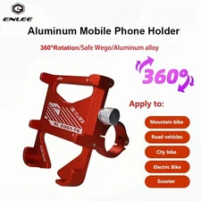 ENLEE Universal Bike, Bicycle, Scooter 360° Rotatable Phone Holder Mount Bracket