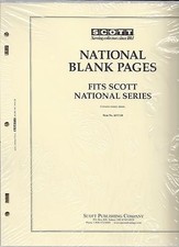 Pkg. of 20 Scott ACC120 National Blank Pages FREE U.S. Shipping w/$60 Order