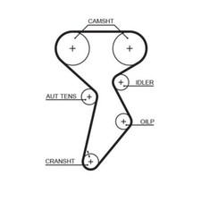 Gates 5432XS Zahnriemen für Fiat Brava 182 Lancia Dedra 835