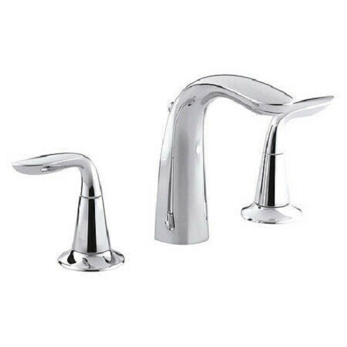 KOHLER K53174CP Refinia Widespread Lavatory Faucet, Polished Chrome
