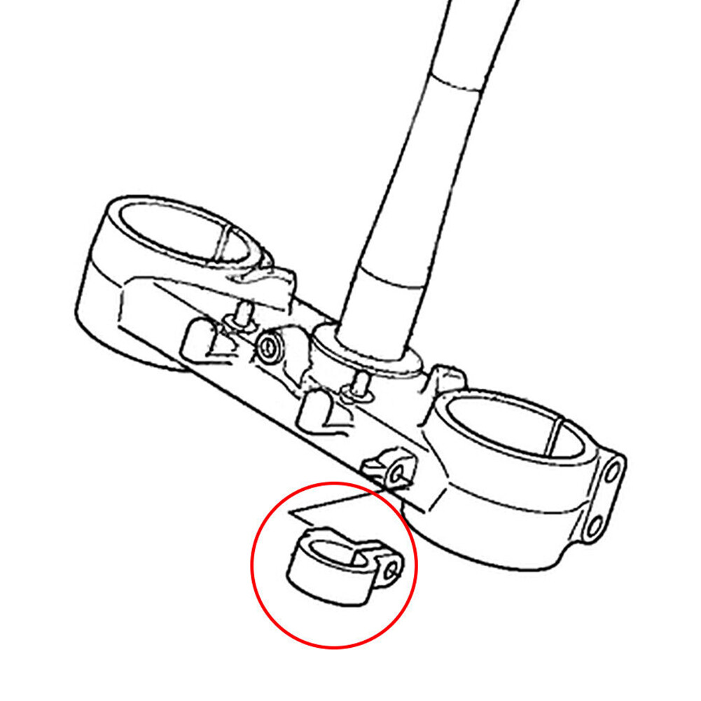 Front Brake Hose Clamp Line Holder For HONDA CR80R CR85R CR125R 250R CR500R
