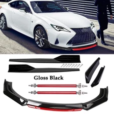 Front Bumper Lip Spoiler Splitter Rear Lip Side Skirt  For LEXUS IS200T IS250