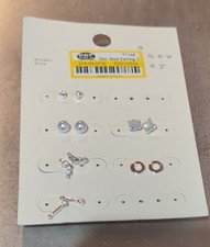 A New Day Silver Set of Three Hoop Earrings 6 pairs
