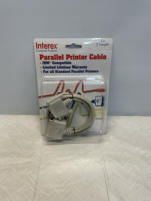 Interex Parallel Printer Cable 6  Foot
