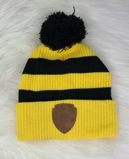 Harry Potter Hufflepuff Beanie Unisex Yellow Black Shipped promptly   
