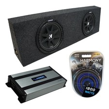 Universal Regular Standard Cab Kicker Comp C10 Dual 10 Sub Box HA-A800.1 Amp