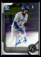 2022 Bowman Chrome Auto Herard Gonzalez Kansas City Royals #CPA-HG