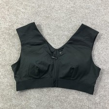 Tommie Copper Sports Bra Womens XL Shoulder Support Zip Front Activewear Gym