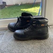 Site Marble Safety Boots Black Steel Toe Cap Size 8 Uk