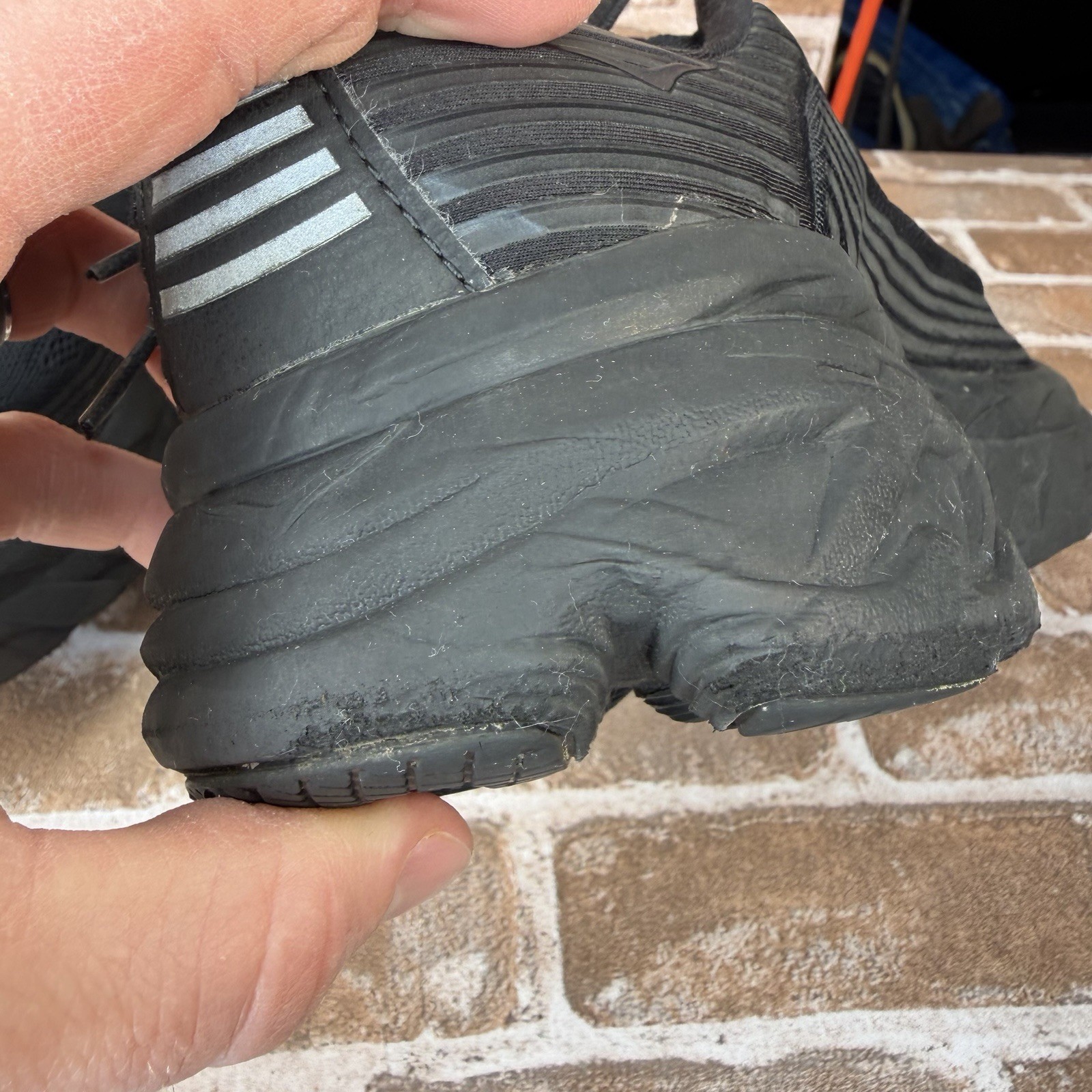 Hoka One One Bondi 6 Athletic Running Shoes Triple Black Men’s Size 11.5 thumbnail 14