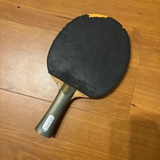 Wooden Table Tennis Racket Black Red Rubber Kong Linghui Linhui Alc