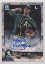 2018 Bowman Chrome Prospect Atomic Refractor 10/100 Heath Fillmyer Auto 0u2j