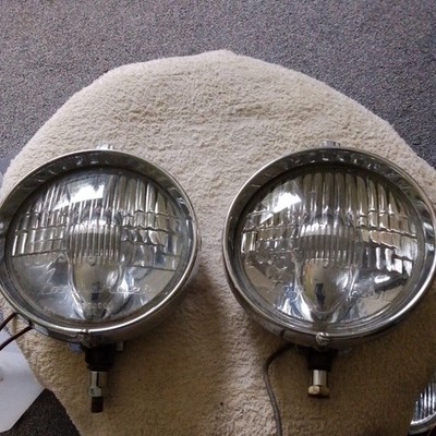 Lucas Fogranger M5 イギリス製　60〜70s Lucas pair of Period Fogranger Fog Lights, 1960/70s, 6in dia. with