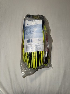 Lot of 5 - Ringers 161 Impact Gloves Medium Hi-vis Yellow/Red - New with Tags