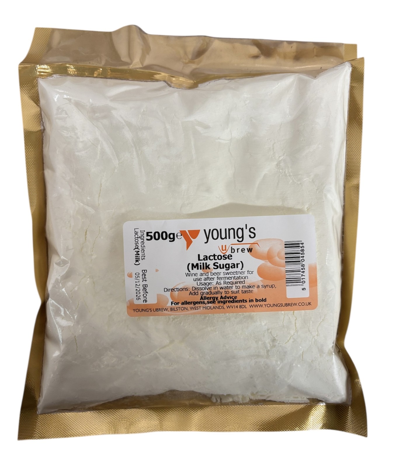 Lactose Milk Sugar Powder 500g Pack Homebrew Beer Wine Sweetener