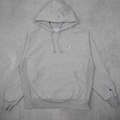 Champion Reverse Weave Hoodie Herren Grau L Regular Fit Streetwear Kapuze