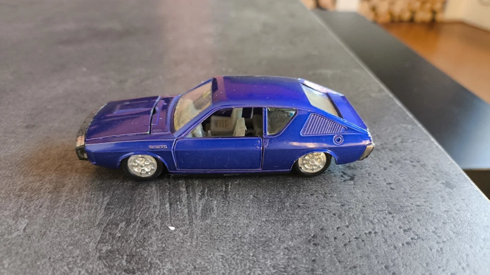 1/43 NOREV JET CAR 823 RENAULT 17TS COUPE BLEU VIOLET METAL TBE - Photo 2/4