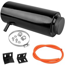 Coolant Overflow Tank, 800ml Aluminum Radiator Overflow Tank, Black Coolant