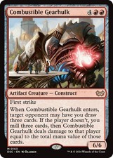 Combustible Gearhulk MTG Commander: Duskmourn: House of Horror 163 M NM