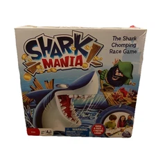 2014 Shark Mania Game by Spin Master Tested Working Incomplete 5/16 coins